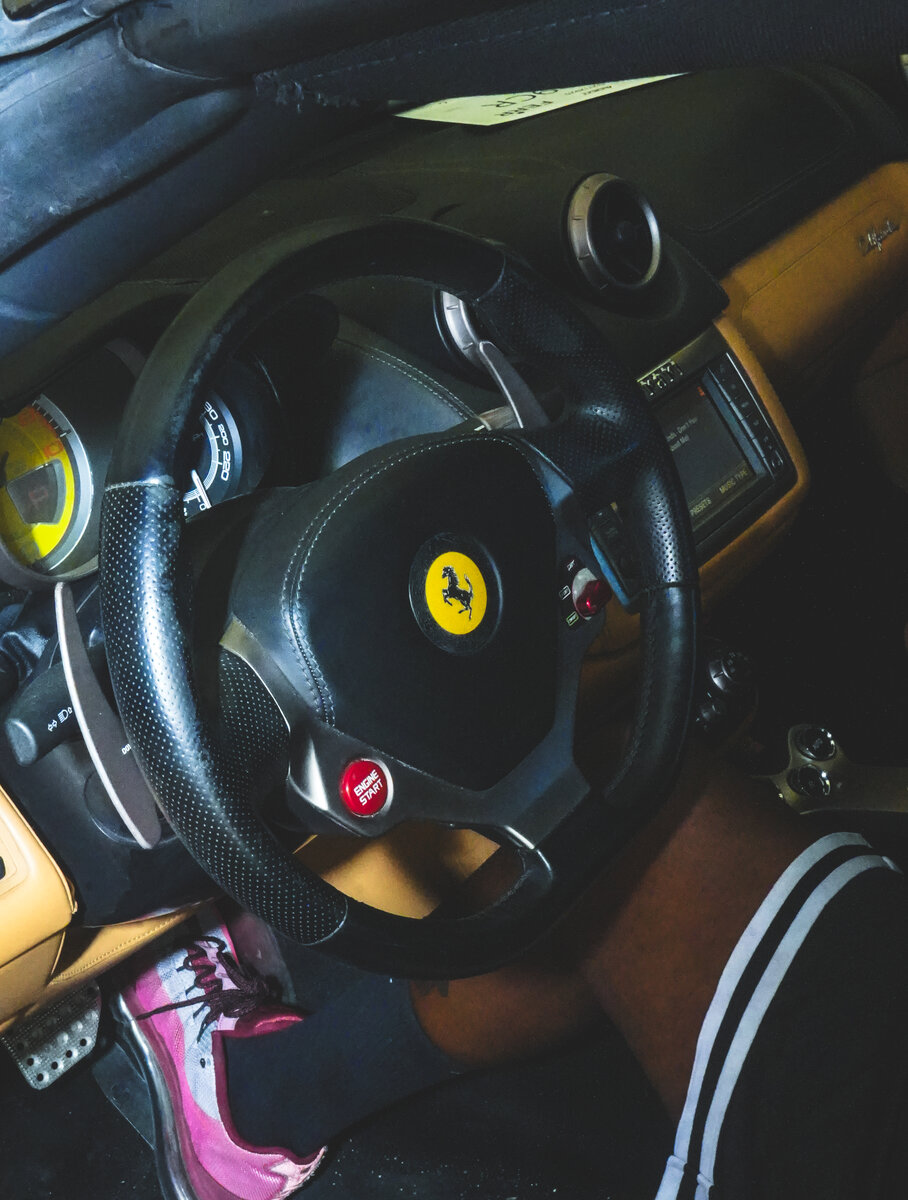 Ferrari interior detail